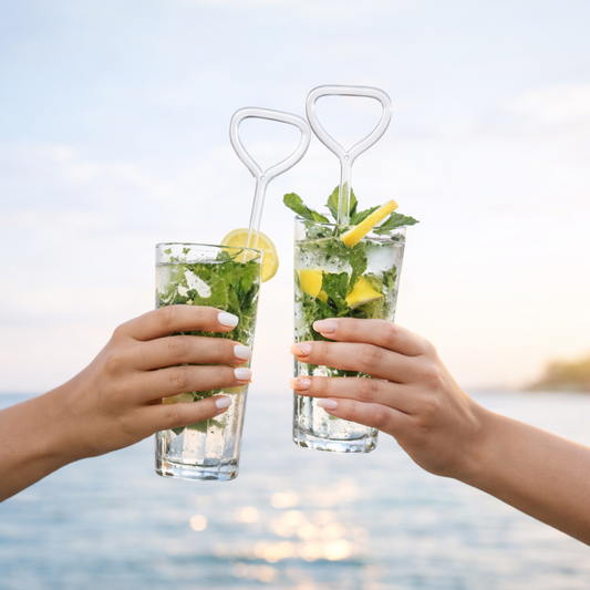 Anti-Wrinkle Glass Straw – Reusable Closed-Tip