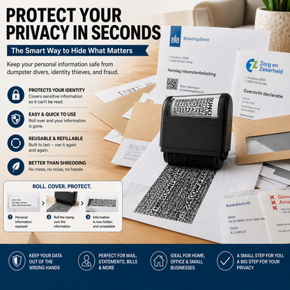 Privacy Protection Roller Stamp