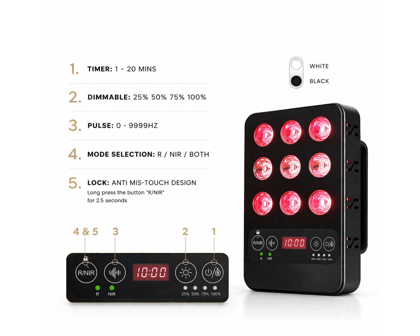 Portable Red Light Therapy Device