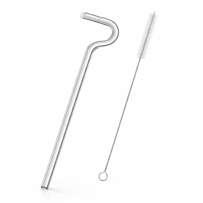 Anti-Wrinkle Glass Straw – Reusable S-Shaped Drinking Straw